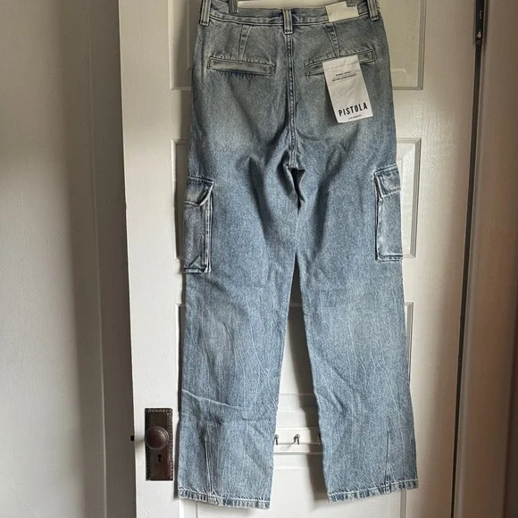 Pistola Blue Straight Leg Jeans - Picture 5 of 5